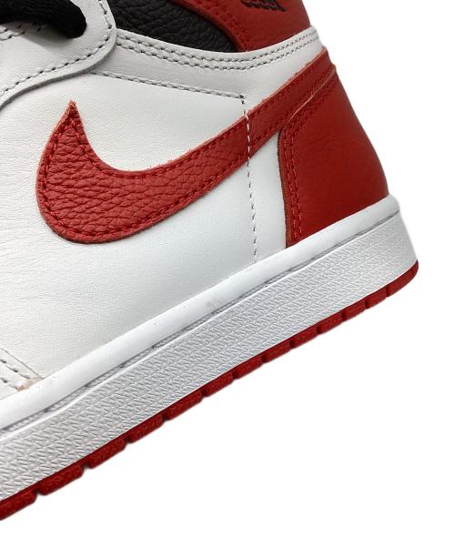 NIKE（ナイキ）NIKE (ナイキ) AIR JORDAN 1 RETRO HIGH OG ホワイト×レッド サイズ:27cmの古着・服飾アイテム