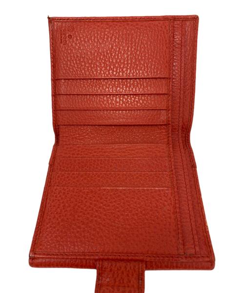 GUCCI（グッチ）GUCCI (グッチ) 2つ折り財布 レッドの古着・服飾アイテム