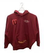 UNDER ARMOURアンダーアーマー）の古着「ヘビーウェイトテリーオーバーサイズオンディスプレーフーディ」｜レッド