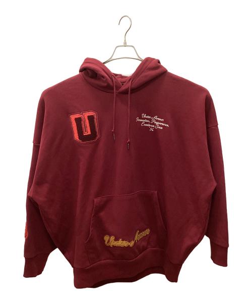 UNDER ARMOUR（アンダーアーマー）UNDER ARMOUR (アンダーアーマー) ヘビーウェイトテリーオーバーサイズオンディスプレーフーディ レッド サイズ:3XLの古着・服飾アイテム