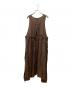 Samansa Mos2 (サマンサモスモス) 【立川限定】リネンエプロンワンピース ブラウン サイズ:F 未使用品：14000円