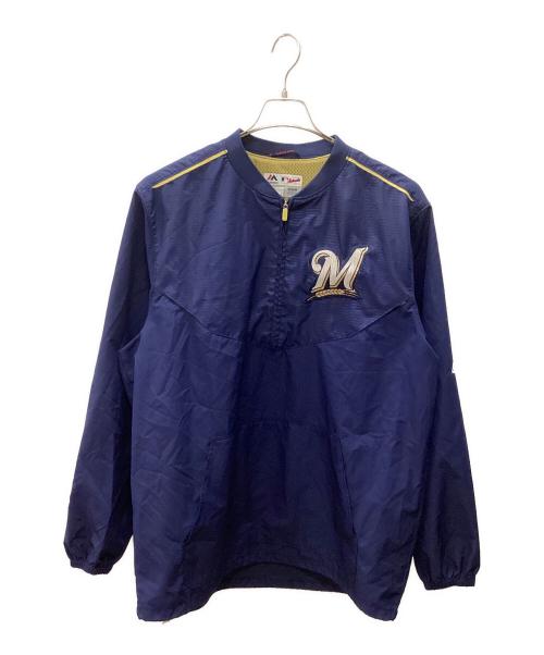 Majestic（マジェスティック）Majestic (マジェスティック) 刺繍ジャケット ブルー サイズ:Mの古着・服飾アイテム