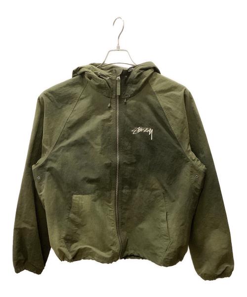 stussy（ステューシー）stussy (ステューシー) BEACH SHELL WAVE DYE グリーン サイズ:Mの古着・服飾アイテム