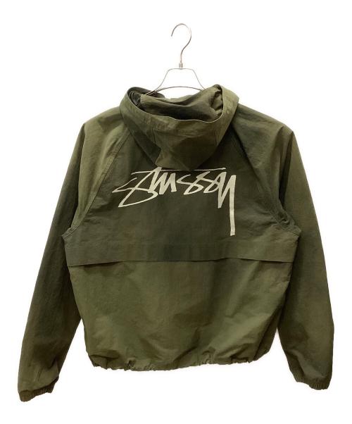 stussy（ステューシー）stussy (ステューシー) BEACH SHELL WAVE DYE グリーン サイズ:Mの古着・服飾アイテム