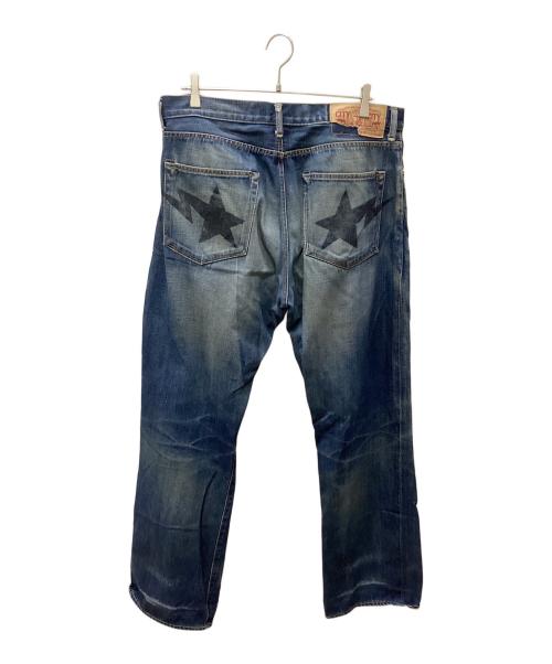 A BATHING APE（アベイシングエイプ）A BATHING APE (ア ベイシング エイプ) A BATHING APE デニムパンツ インディゴ サイズ:Lの古着・服飾アイテム
