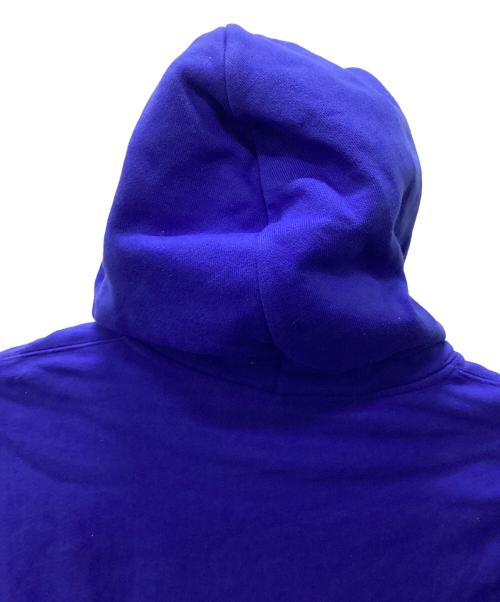 Champion（チャンピオン）Champion (チャンピオン) MoMA (モマ) ED RUSCHA OOF REVERSE WEAVE フーディー ブルー×イエロー サイズ:X-LARGEの古着・服飾アイテム