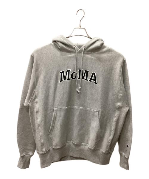 Champion（チャンピオン）Champion (チャンピオン) MoMA (モマ) REVERSE WEAVE グレー サイズ:LARGEの古着・服飾アイテム