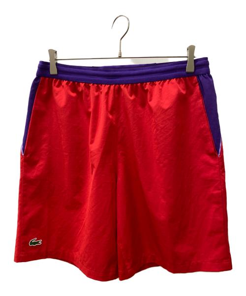 LACOSTE SPORT（ラコステスポーツ）LACOSTE SPORT (ラコステスポーツ) ハーフパンツ パープル×レッド サイズ:1の古着・服飾アイテム