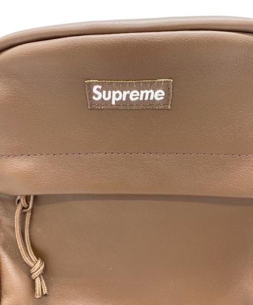 SUPREME（シュプリーム）SUPREME (シュプリーム) レザーショルダーバッグ ブラウンの古着・服飾アイテム