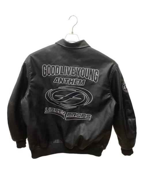 SHORT ROUND（ショートラウンド）SHORT ROUND (ショートラウンド) PUブルゾン ブラック サイズ:Mの古着・服飾アイテム