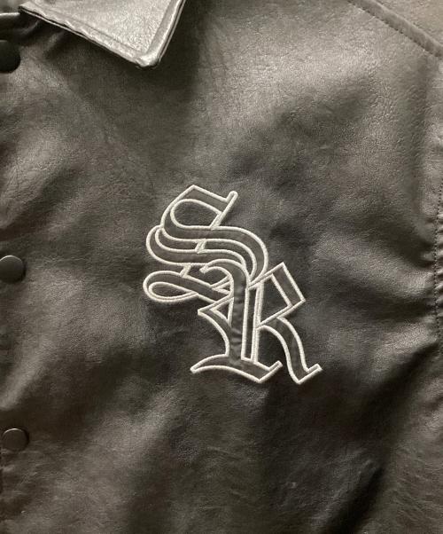 SHORT ROUND（ショートラウンド）SHORT ROUND (ショートラウンド) PUブルゾン ブラック サイズ:Mの古着・服飾アイテム