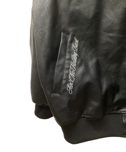 SHORT ROUND（ショートラウンド）SHORT ROUND (ショートラウンド) PUブルゾン ブラック サイズ:Mの古着・服飾アイテム