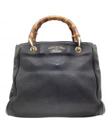 GUCCI（グッチ）の古着「バンブーショッパースモールバッグ」｜ブラック