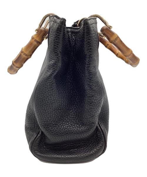 GUCCI（グッチ）GUCCI (グッチ) バンブーショッパースモールバッグ ブラックの古着・服飾アイテム