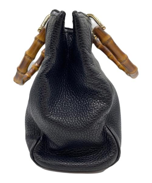 GUCCI（グッチ）GUCCI (グッチ) バンブーショッパースモールバッグ ブラックの古着・服飾アイテム