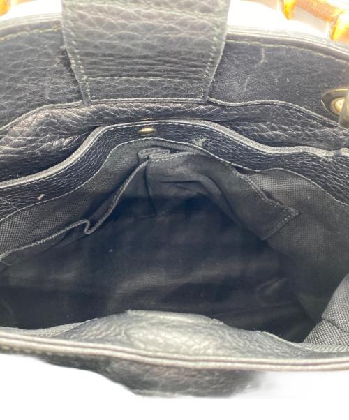 GUCCI（グッチ）GUCCI (グッチ) バンブーショッパースモールバッグ ブラックの古着・服飾アイテム