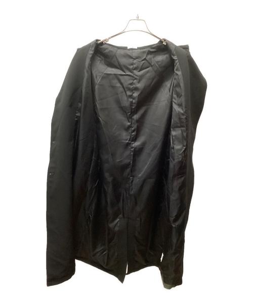 DION（ディオン）DION (ディオン) DION ダブルトレンチコート ブラック×グリーン サイズ:表記無しの古着・服飾アイテム