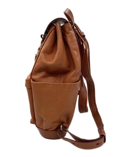 鞄いたがき（カバンイタガキ）鞄いたがき (カバンイタガキ) レザーリュック ブラウンの古着・服飾アイテム