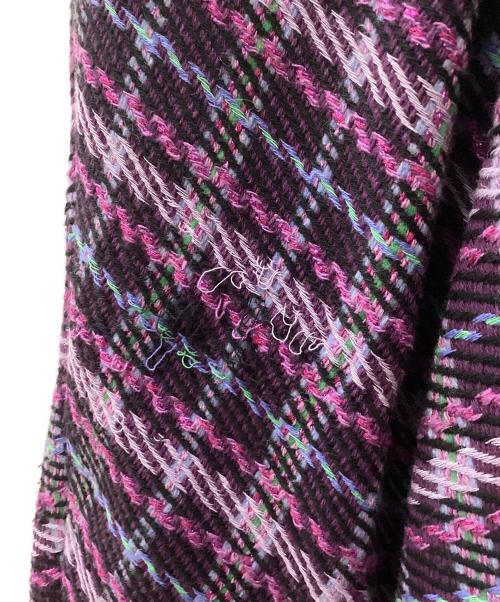 Kate Spade（ケイトスペード）Kate Spade (ケイトスペード) Kate Spade Plaid Tweed Dress パープル サイズ:2の古着・服飾アイテム