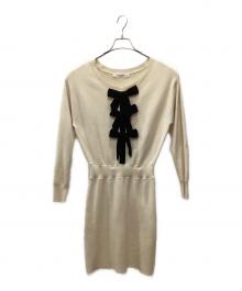 HER LIP TO（ハーリップトゥ）の古着「Her lip to ニットワンピース」｜アイボリー