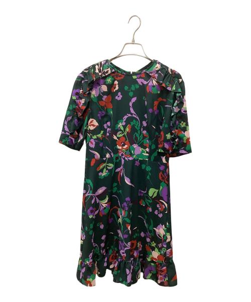Kate Spade（ケイトスペード）Kate Spade (ケイトスペード) Kate Spade 半袖ワンピース グリーン サイズ:2の古着・服飾アイテム