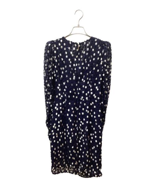 Kate Spade（ケイトスペード）Kate Spade (ケイトスペード) Kate Spade 長袖ワンピース ネイビーの古着・服飾アイテム