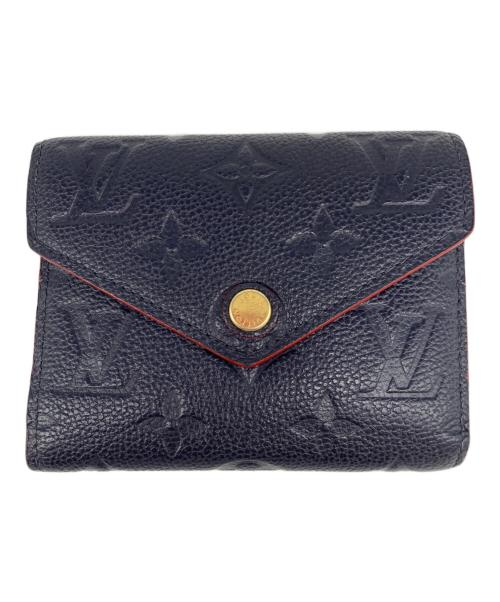 LOUIS VUITTON（ルイ ヴィトン）LOUIS VUITTON (ルイ ヴィトン) 3つ折り財布 ネイビーの古着・服飾アイテム