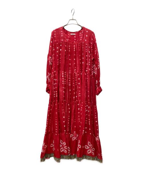 freada（フリーダ）freada (フリーダ) Freada 長袖ワンピース レッド サイズ:ONE SIZEの古着・服飾アイテム