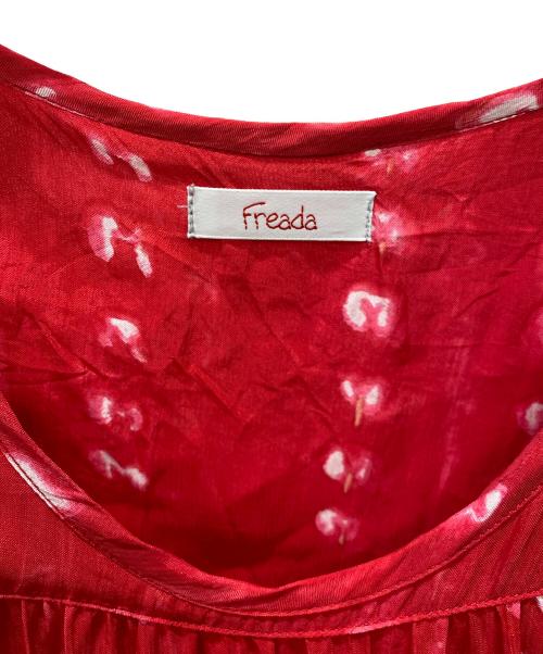 freada（フリーダ）freada (フリーダ) Freada 長袖ワンピース レッド サイズ:ONE SIZEの古着・服飾アイテム