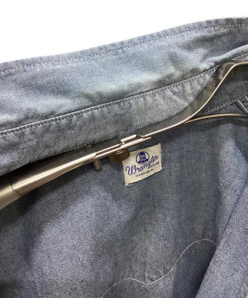 Wrangler（ラングラー）Wrangler (ラングラー) Wrangler 長袖ウエスタンシャツ ブルー サイズ:Mの古着・服飾アイテム