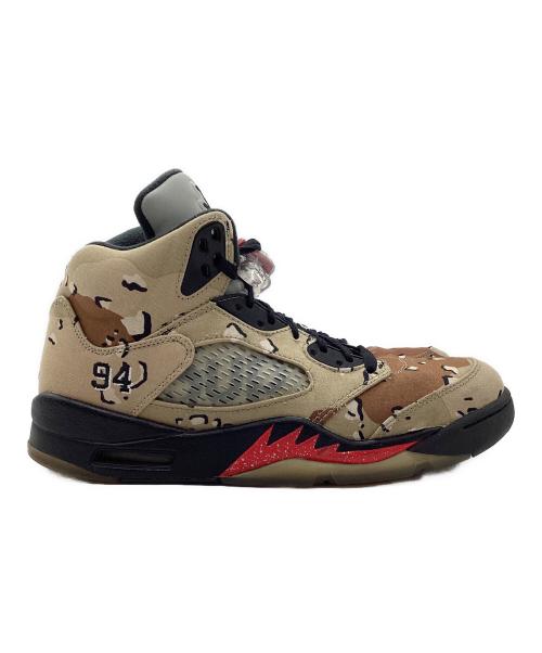 JORDAN（ジョーダン）JORDAN (ジョーダン) SUPREME (シュプリーム) ハイカットスニーカー カーキ サイズ:27.5cmの古着・服飾アイテム