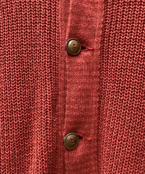 RRL（ダブルアールエル）RRL (ダブルアールエル) RRL 厚手カーディガン レッド サイズ:Sの古着・服飾アイテム
