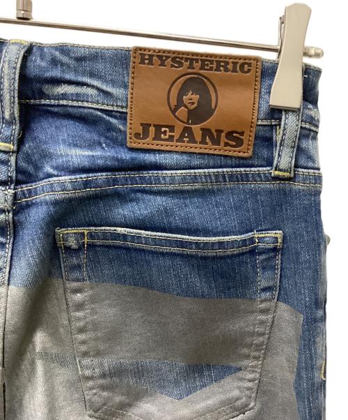 Hysteric Glamour（ヒステリックグラマー）Hysteric Glamour (ヒステリックグラマー) SP加工Sデニム SILVERTAPE ブルー サイズ:26の古着・服飾アイテム