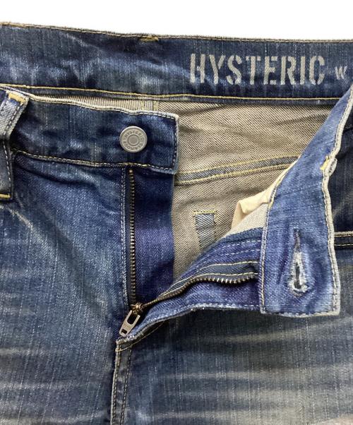 Hysteric Glamour（ヒステリックグラマー）Hysteric Glamour (ヒステリックグラマー) SP加工Sデニム SILVERTAPE ブルー サイズ:26の古着・服飾アイテム