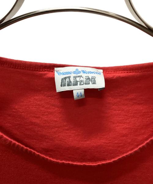 Vivienne Westwood man（ヴィヴィアン ウェストウッド マン）Vivienne Westwood man (ヴィヴィアン ウェストウッド マン) 半袖カットソー レッド サイズ:44の古着・服飾アイテム