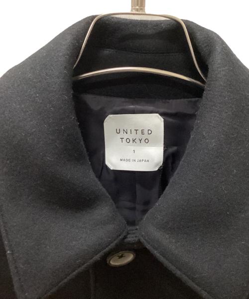 UNITED TOKYO（ユナイテッドトーキョー）UNITED TOKYO (ユナイテッドトーキョー) メルトンステンカラーコート ネイビー サイズ:SIZE 1 未使用品の古着・服飾アイテム