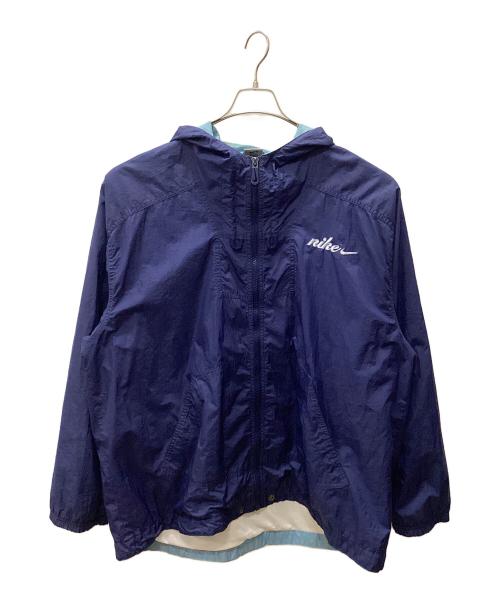 NIKE（ナイキ）NIKE (ナイキ) NIKE 90’ｓジップアップナイロンジャケット ブルー サイズ:Lの古着・服飾アイテム