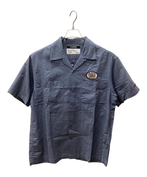 AVIREX（アヴィレックス）AVIREX (アヴィレックス) AVIREX 半袖シャツ スカイブルー サイズ:Lの古着・服飾アイテム