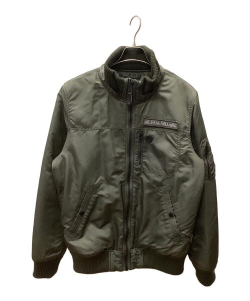 ALPHA INDUSTRIES（アルファインダストリーズ）ALPHA INDUSTRIES (アルファインダストリーズ) Alpha Industries ブルゾン オリーブ サイズ:X-LARGEの古着・服飾アイテム