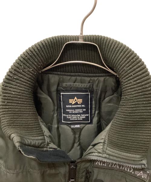 ALPHA INDUSTRIES（アルファインダストリーズ）ALPHA INDUSTRIES (アルファインダストリーズ) Alpha Industries ブルゾン オリーブ サイズ:X-LARGEの古着・服飾アイテム