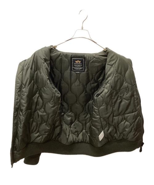 ALPHA INDUSTRIES（アルファインダストリーズ）ALPHA INDUSTRIES (アルファインダストリーズ) Alpha Industries ブルゾン オリーブ サイズ:X-LARGEの古着・服飾アイテム