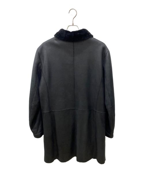 GIORGIO ARMANI（ジョルジョアルマーニ）GIORGIO ARMANI (ジョルジョアルマーニ) ムートンコート ブラック サイズ:56の古着・服飾アイテム