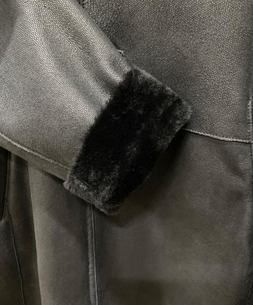 GIORGIO ARMANI（ジョルジョアルマーニ）GIORGIO ARMANI (ジョルジョアルマーニ) ムートンコート ブラック サイズ:56の古着・服飾アイテム