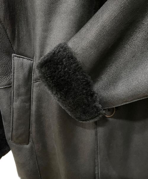 GIORGIO ARMANI（ジョルジョアルマーニ）GIORGIO ARMANI (ジョルジョアルマーニ) ムートンコート ブラック サイズ:56の古着・服飾アイテム