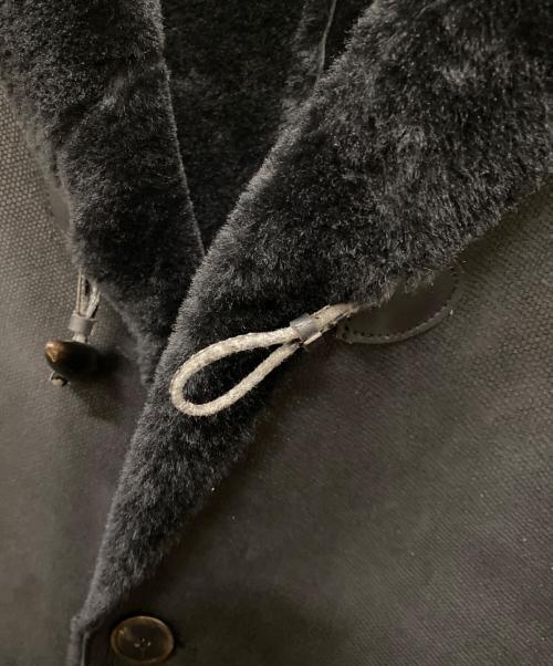 GIORGIO ARMANI（ジョルジョアルマーニ）GIORGIO ARMANI (ジョルジョアルマーニ) ムートンコート ブラック サイズ:56の古着・服飾アイテム