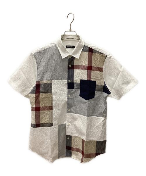 BLACK LABEL CRESTBRIDGE（ブラックレーベル クレストブリッジ）BLACK LABEL CRESTBRIDGE (ブラックレーベル クレストブリッジ) BLACK LABEL CRESTBRIDGE 半袖シャツ ホワイト サイズ:Lの古着・服飾アイテム