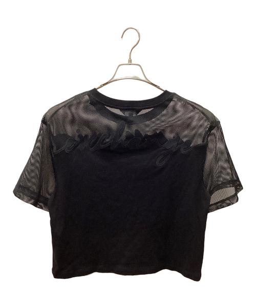 ARMANI EXCHANGE（アルマーニ エクスチェンジ）ARMANI EXCHANGE (アルマーニ エクスチェンジ) クロップドTシャツ ブラック サイズ:Sの古着・服飾アイテム