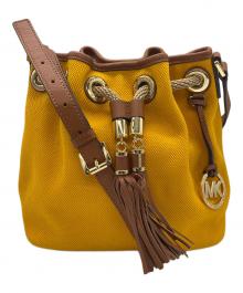 MICHAEL KORS（マイケル・コース）の古着「巾着ショルダーバッグ」｜イエロー