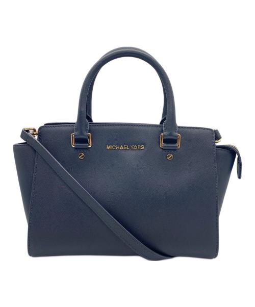 MICHAEL KORS（マイケル・コース）MICHAEL KORS (マイケル・コース) 2WAYショルダーバッグ ネイビーの古着・服飾アイテム