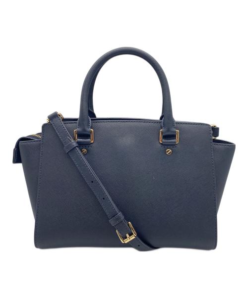 MICHAEL KORS（マイケル・コース）MICHAEL KORS (マイケル・コース) 2WAYショルダーバッグ ネイビーの古着・服飾アイテム